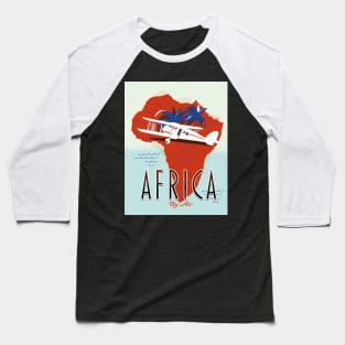 Africa By Air travel poster Baseball T-Shirt